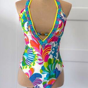 Trina Turk Swimsuit One Piece Coachella NEW with TAGS NWT Sz Large, 8, 10